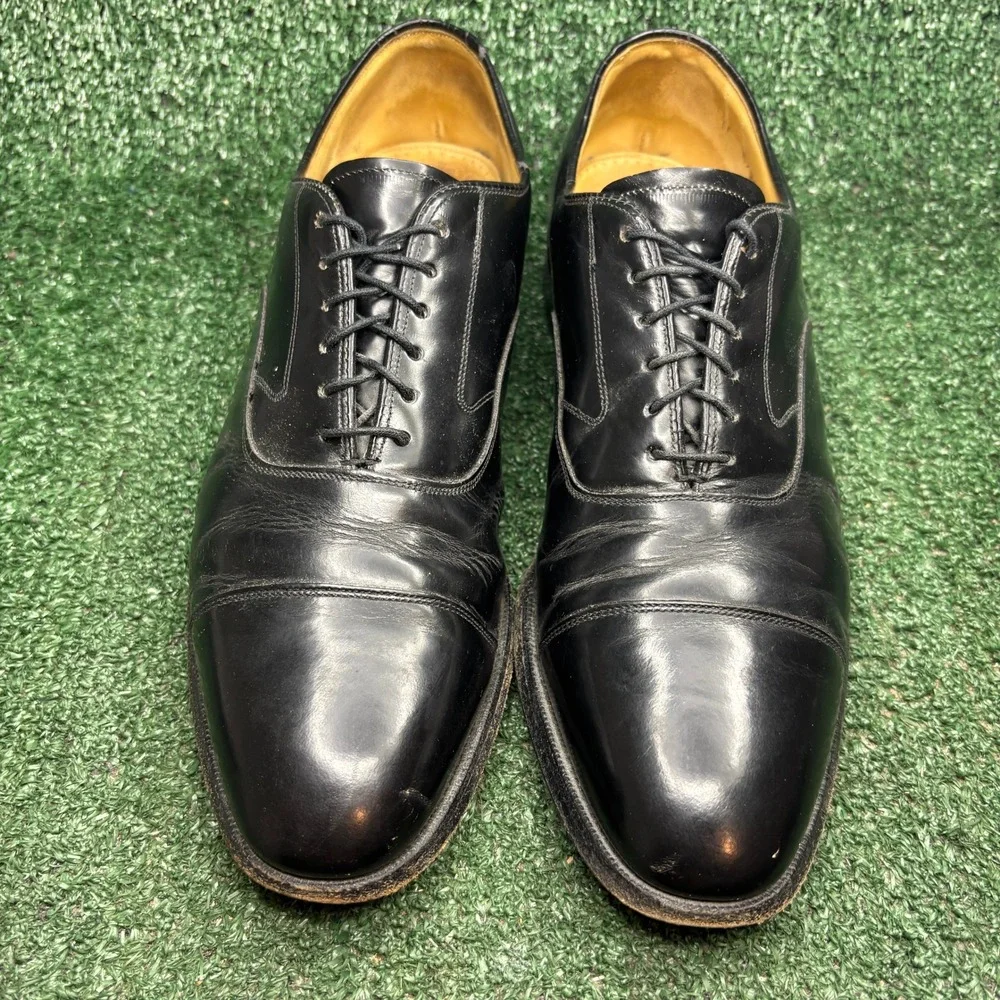 Johnston‎ Murphy Optima Cap Toe Lace Up Classic Dress Shoes Black Mens 11 Narrow